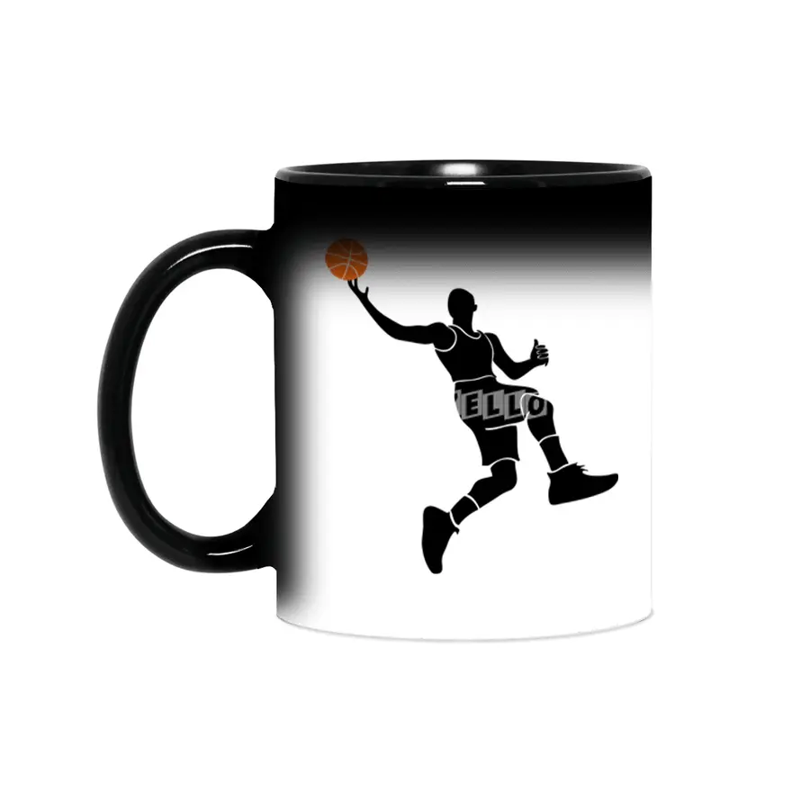 Basketball Player Silhouette Sihirli Kupa