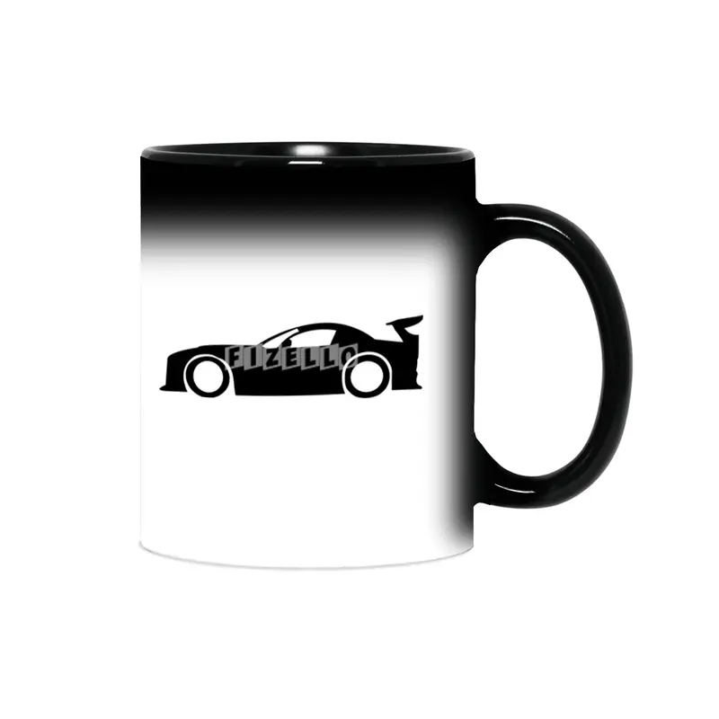 Drift Car Silhouette Sihirli Kupa