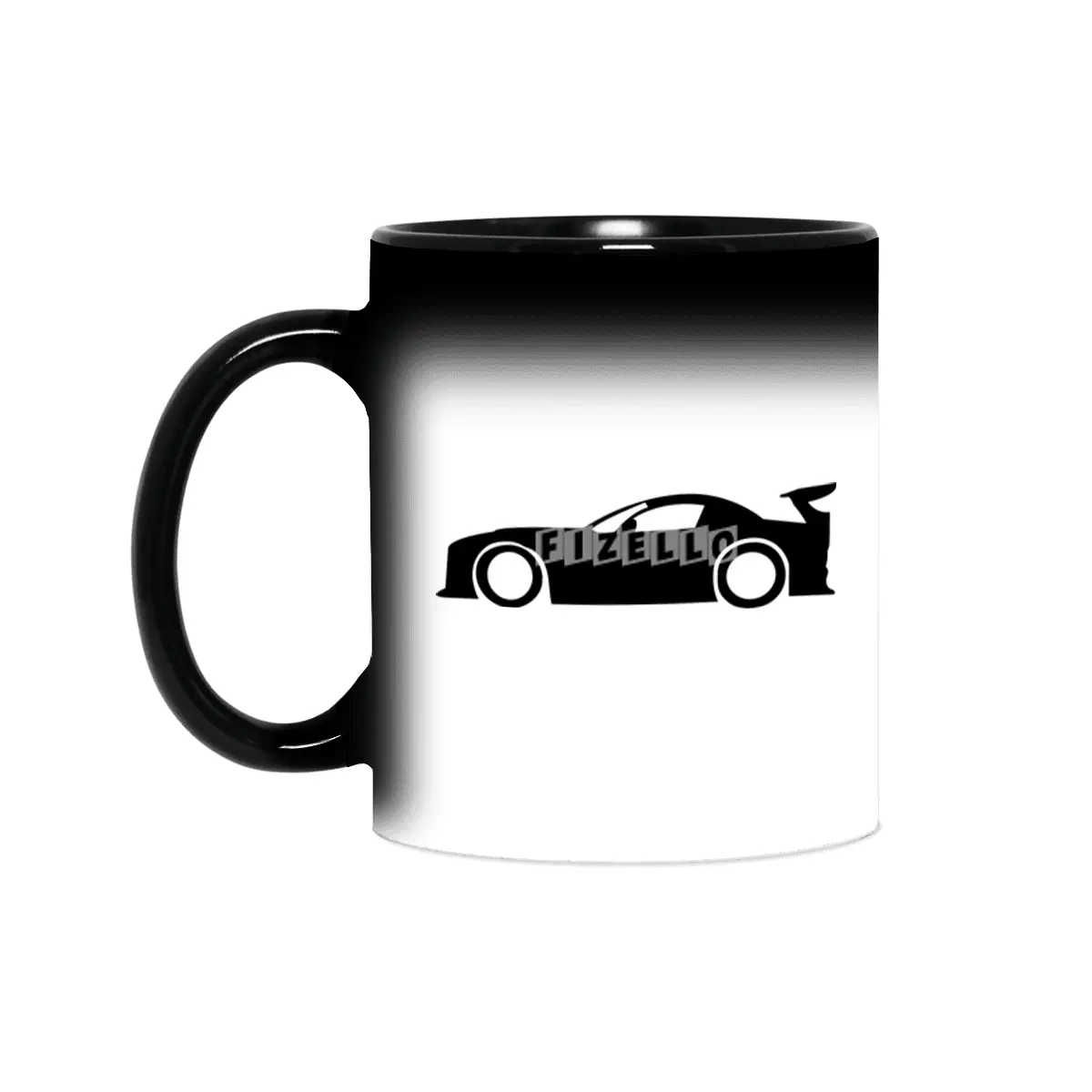 Drift Car Silhouette Sihirli Kupa