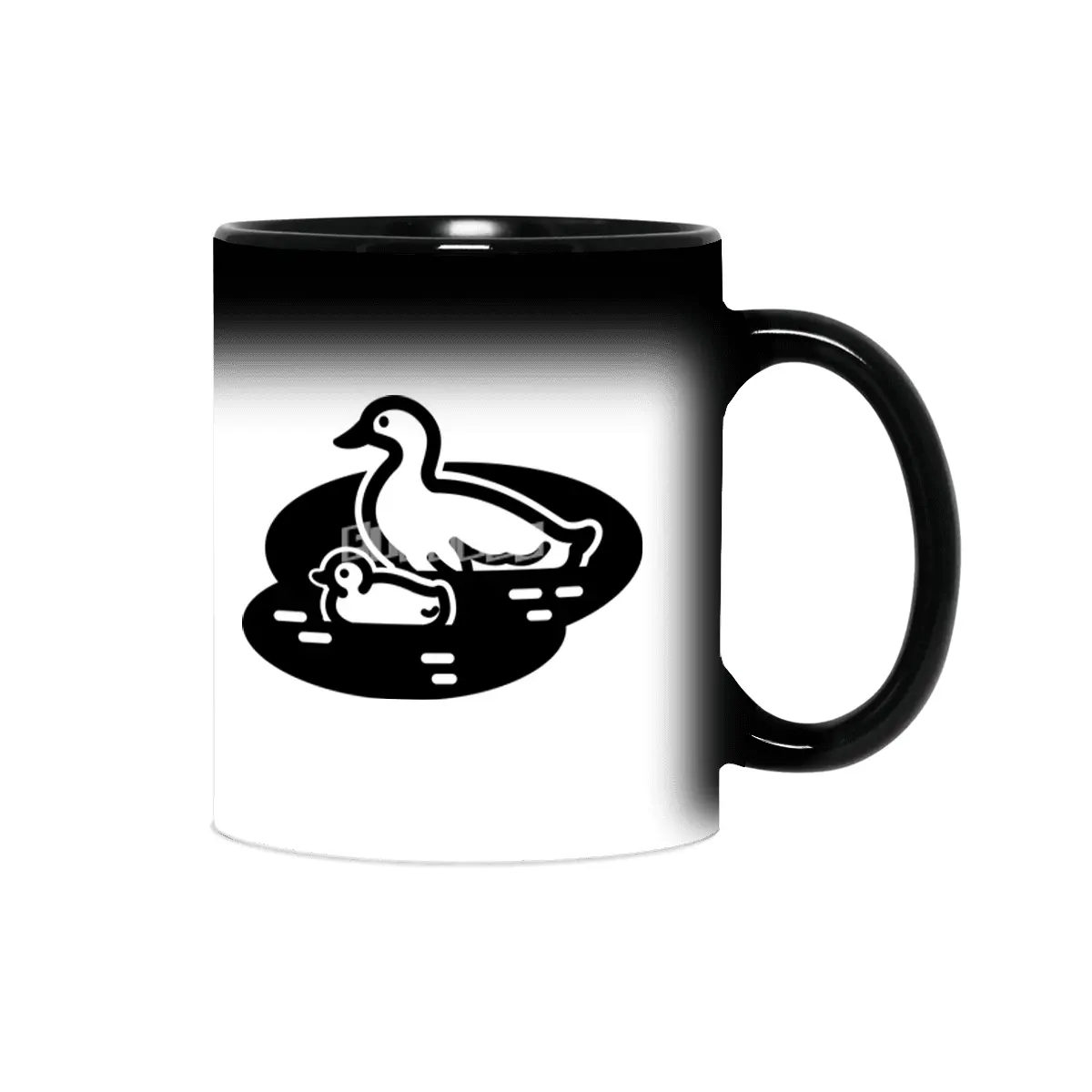 Ducks in a Pond Clipart Sihirli Kupa
