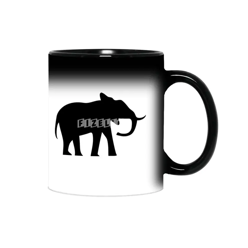 Elephant Silhouette Sihirli Kupa