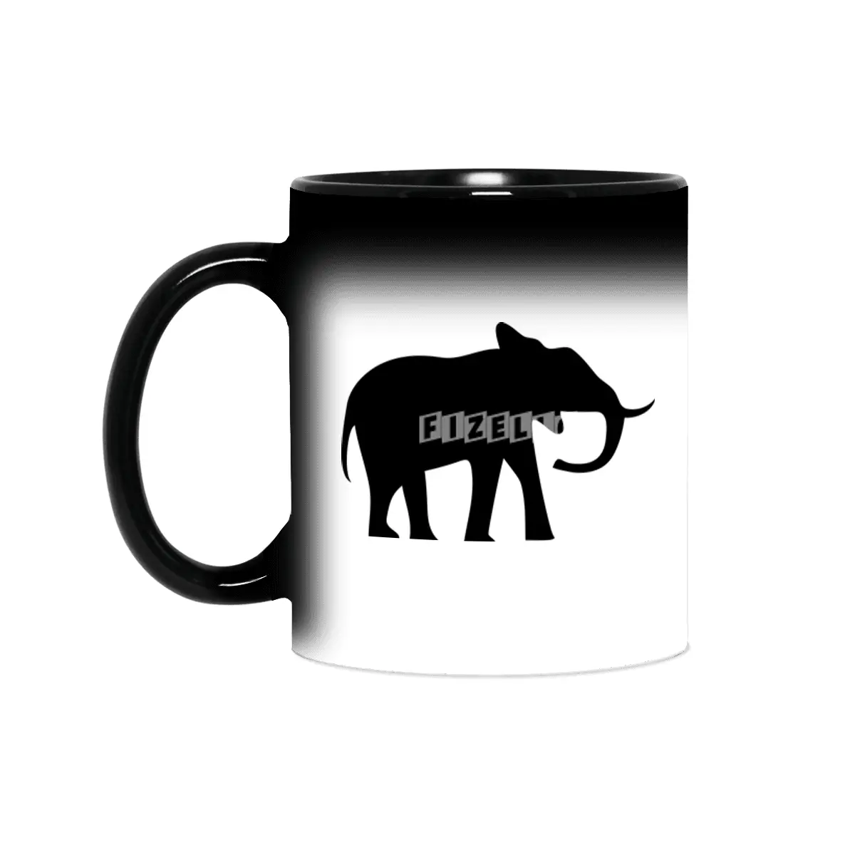Elephant Silhouette Sihirli Kupa