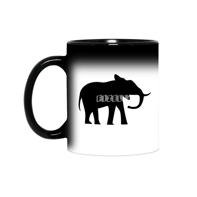 Elephant Silhouette Sihirli Kupa