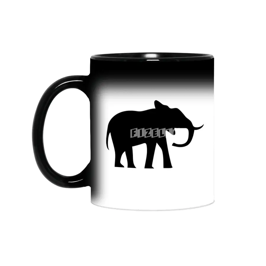 Elephant Silhouette Sihirli Kupa