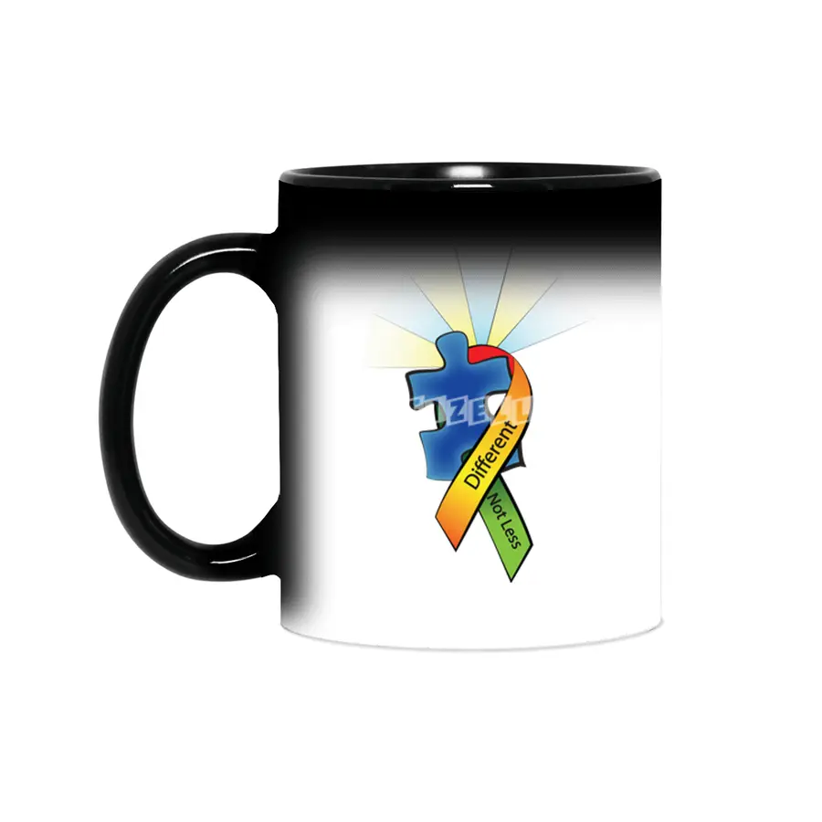 Autism Ribbon with Puzzle Peace Sihirli Kupa