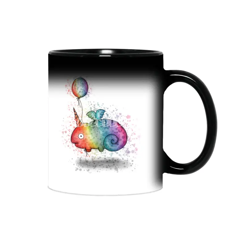Rainbow Chameleon Narwhal Bat Sihirli Kupa