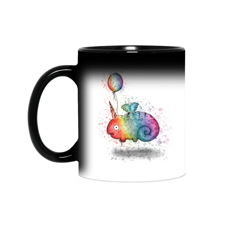 Rainbow Chameleon Narwhal Bat Sihirli Kupa