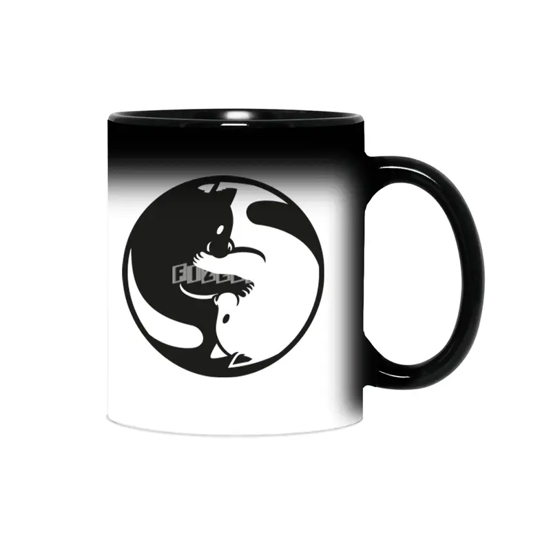 Yin Yang Cat Tao Sihirli Kupa