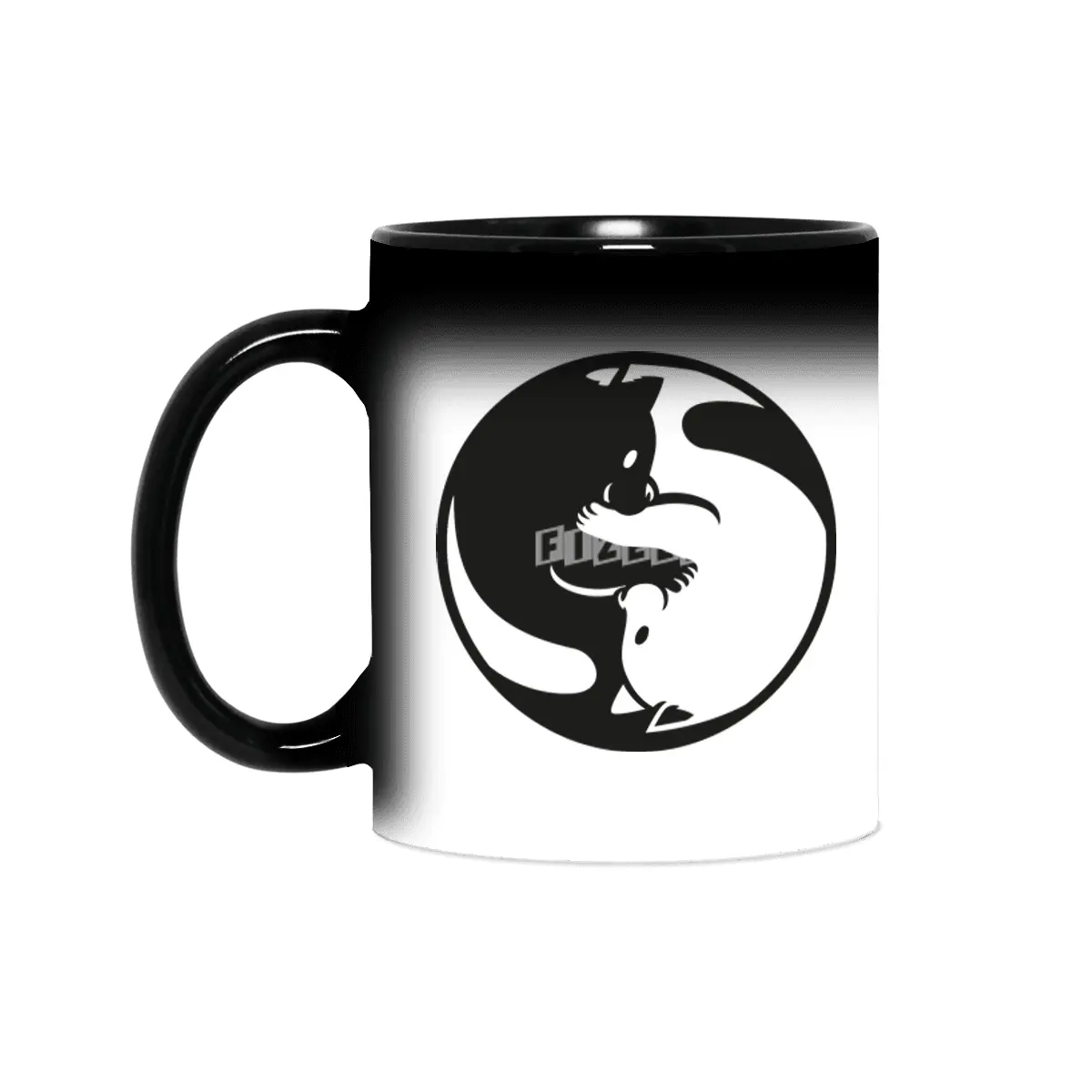Yin Yang Cat Tao Sihirli Kupa
