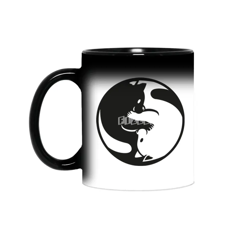 Yin Yang Cat Tao Sihirli Kupa