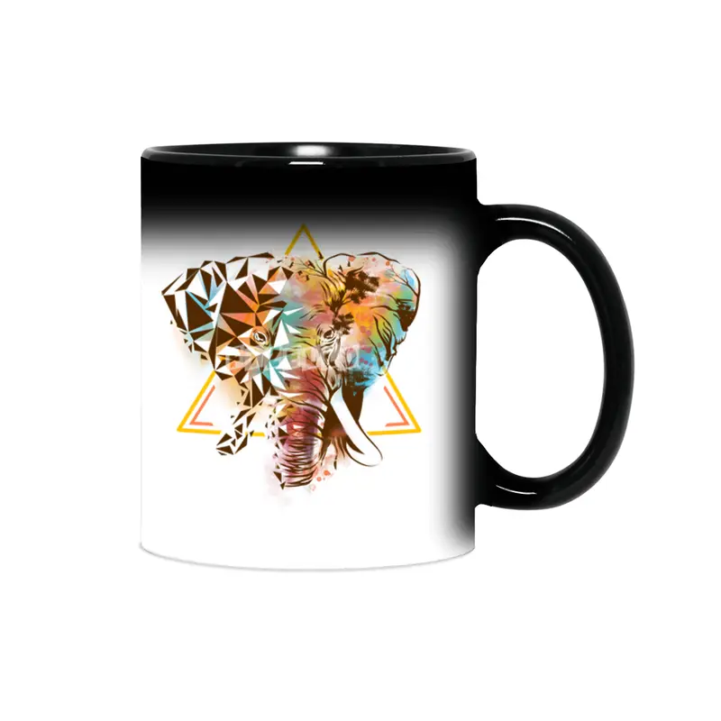 Geometric Elephant Sihirli Kupa
