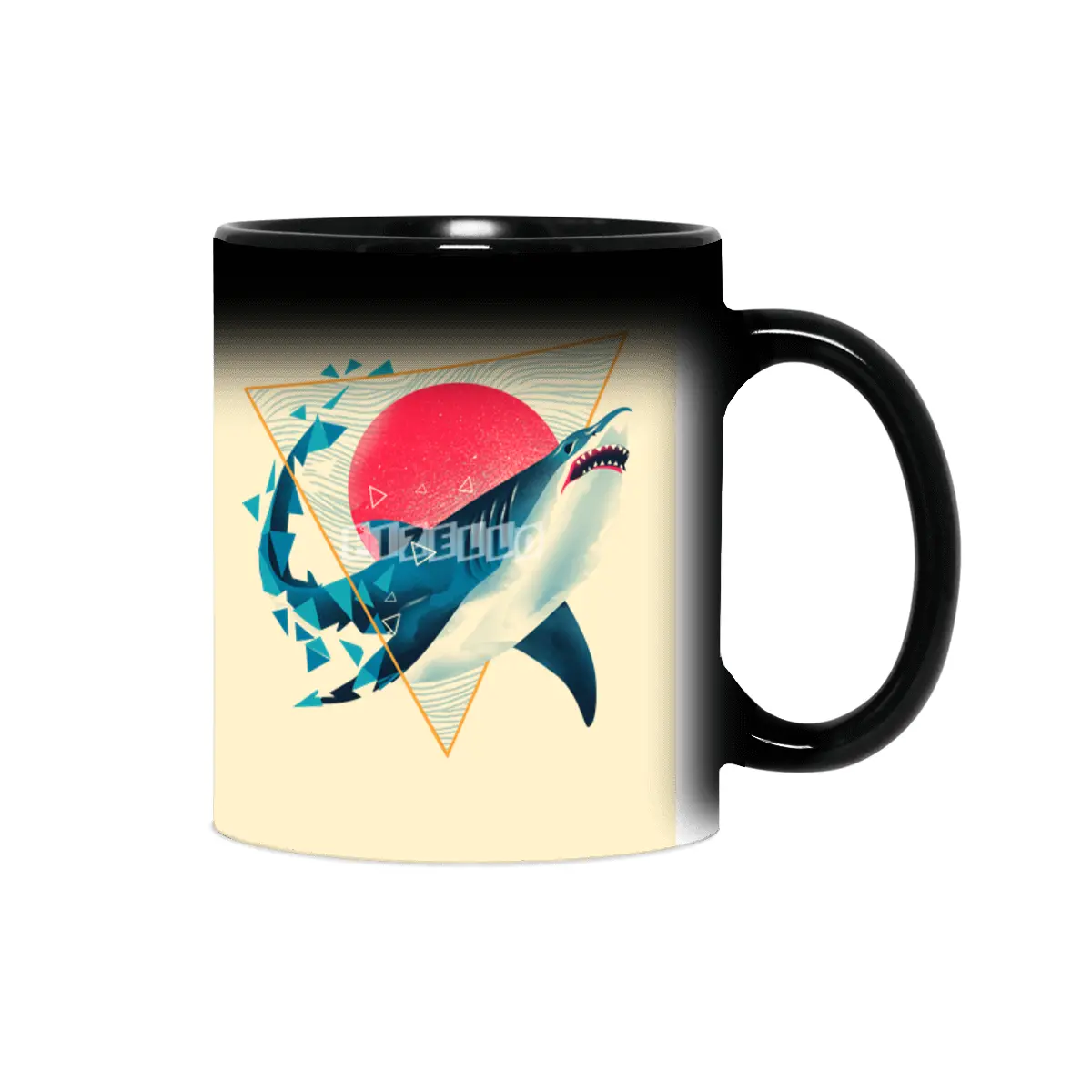 Geometric Shark Sihirli Kupa