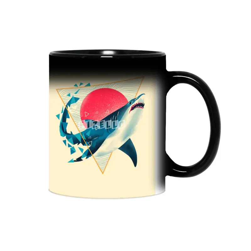 Geometric Shark Sihirli Kupa