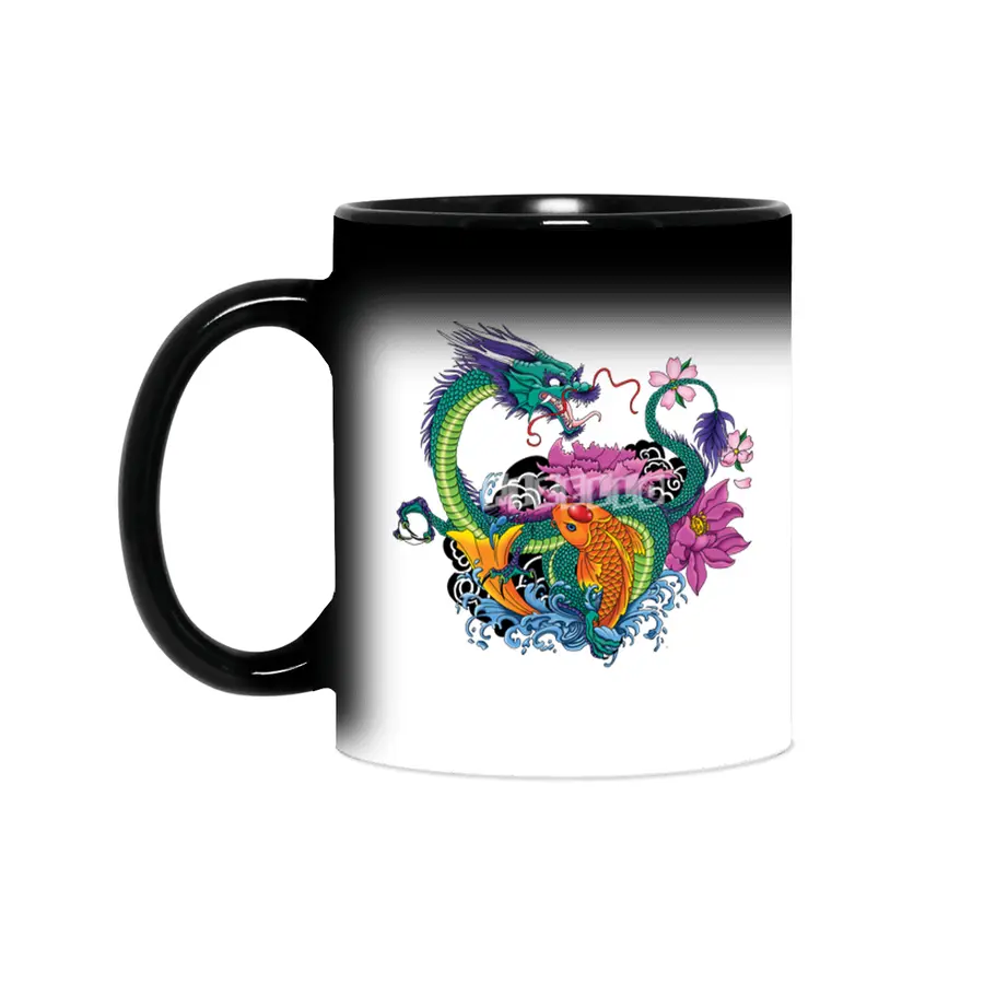 Water Dragon and Koi Sihirli Kupa