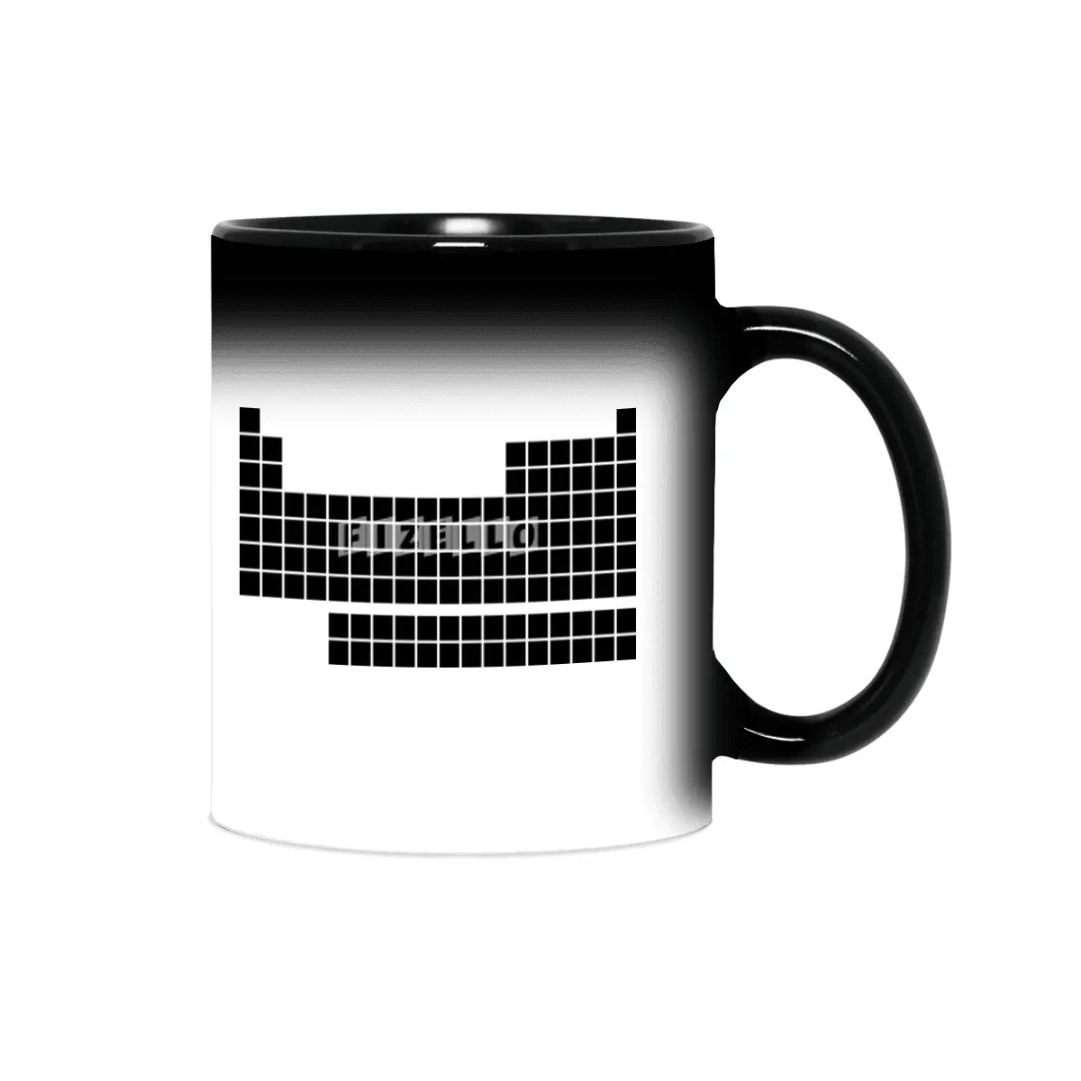 Minimalist periodic table (black ink) Sihirli Kupa