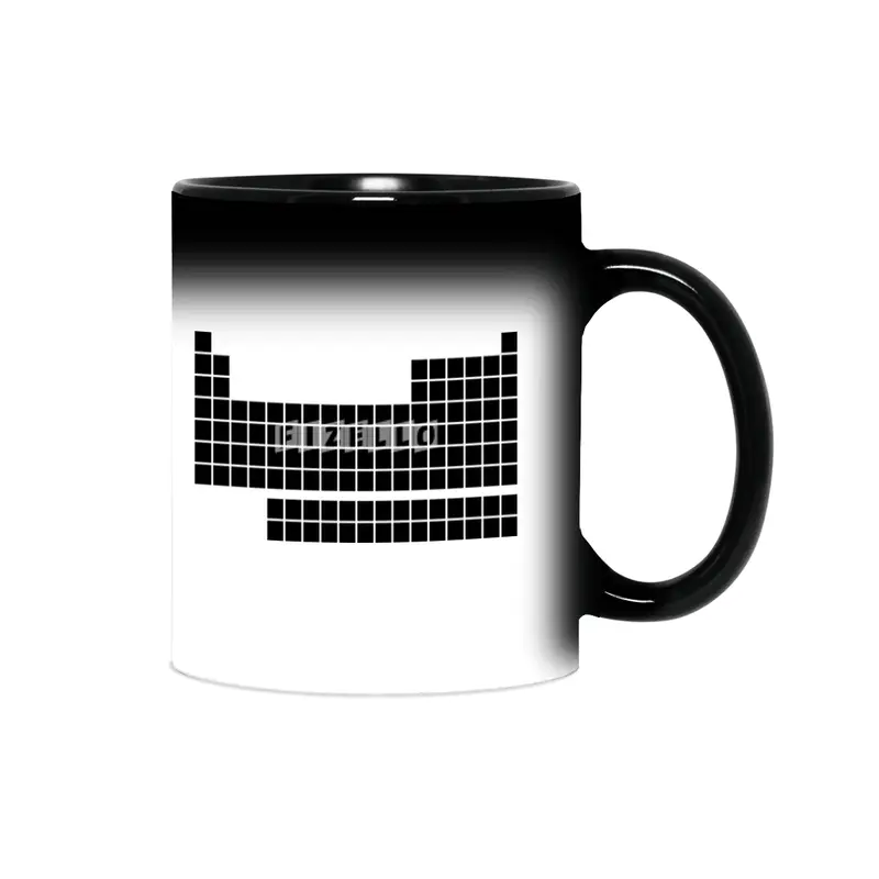 Minimalist periodic table (black ink) Sihirli Kupa
