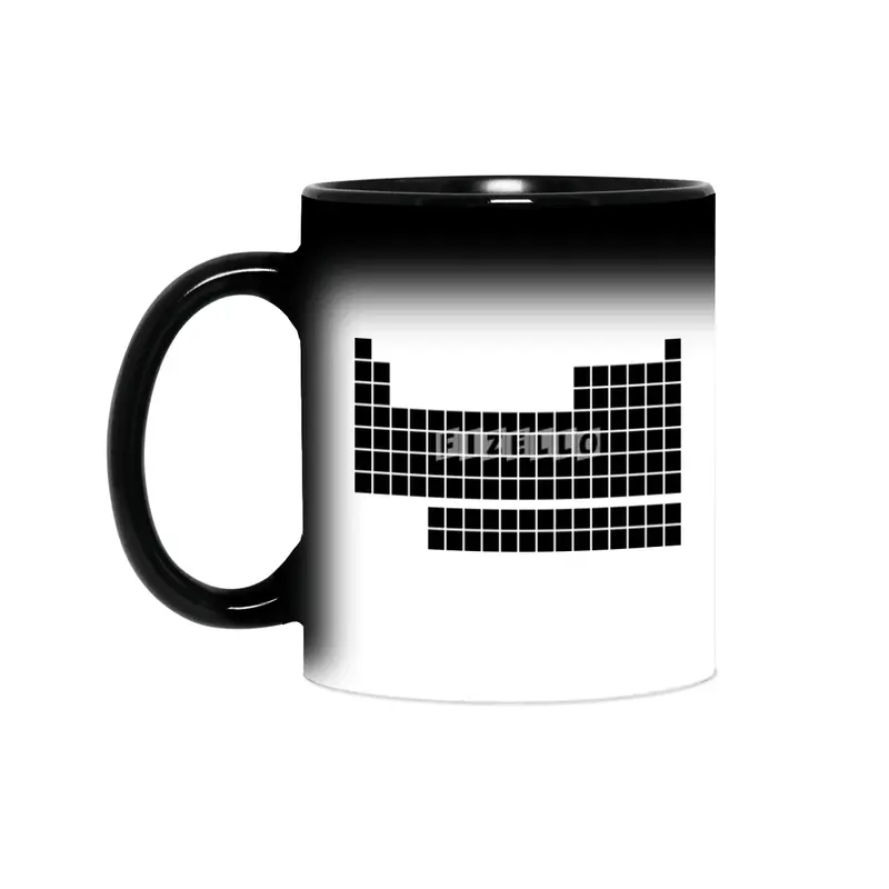 Minimalist periodic table (black ink) Sihirli Kupa