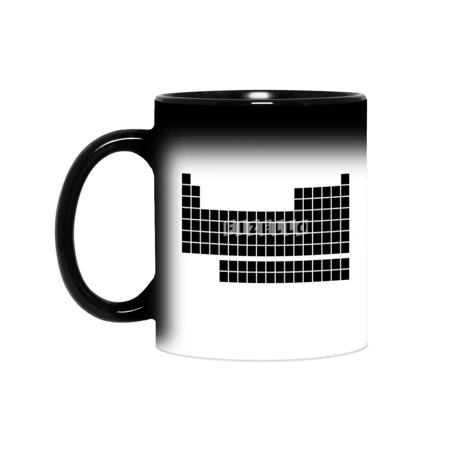 Minimalist periodic table (black ink) Sihirli Kupa