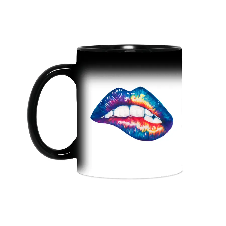 Rainbow Lip Bite Sihirli Kupa