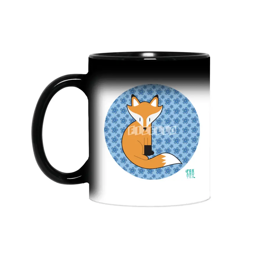 Fox And Tea_ flower power Sihirli Kupa