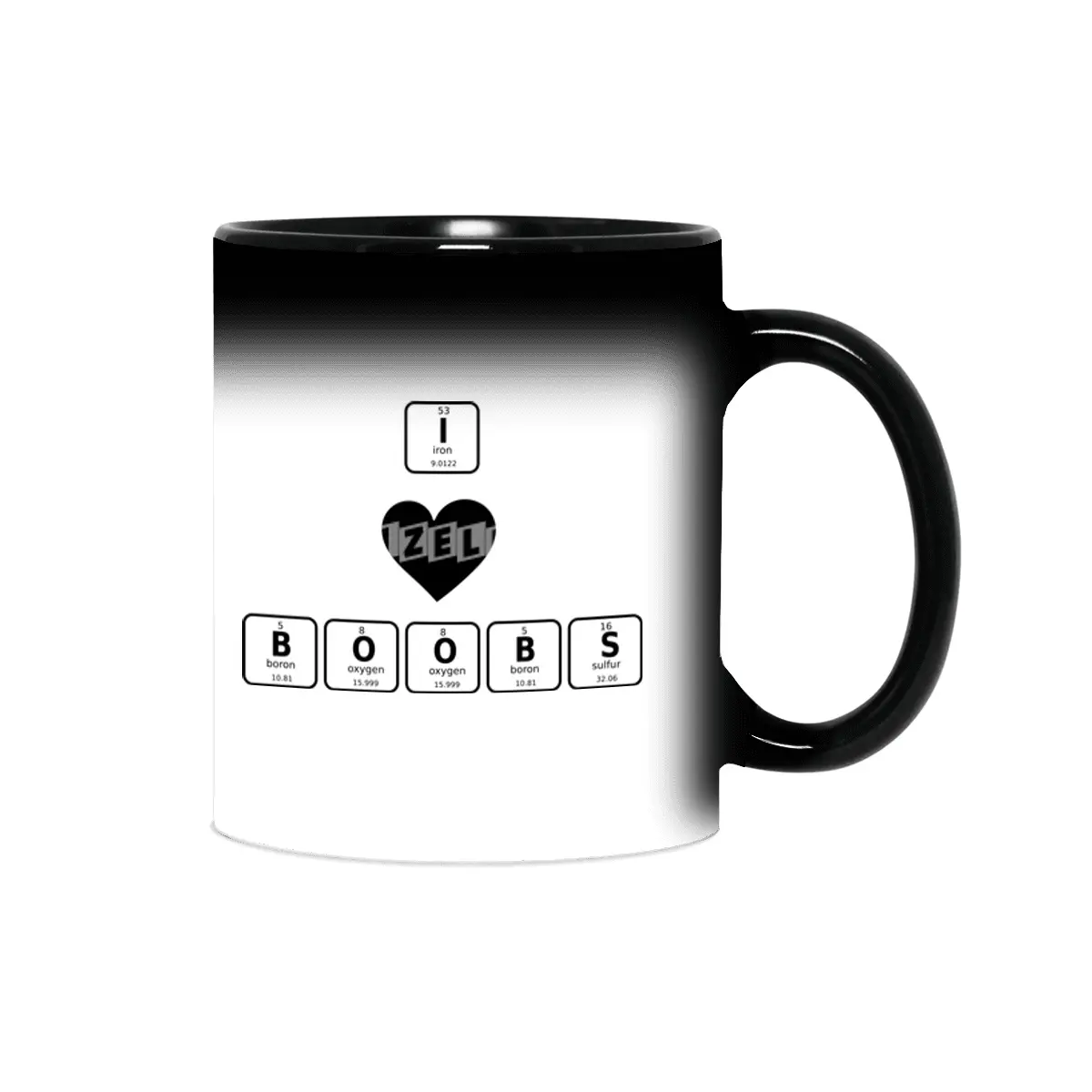 I love boobs - periodic table Sihirli Kupa