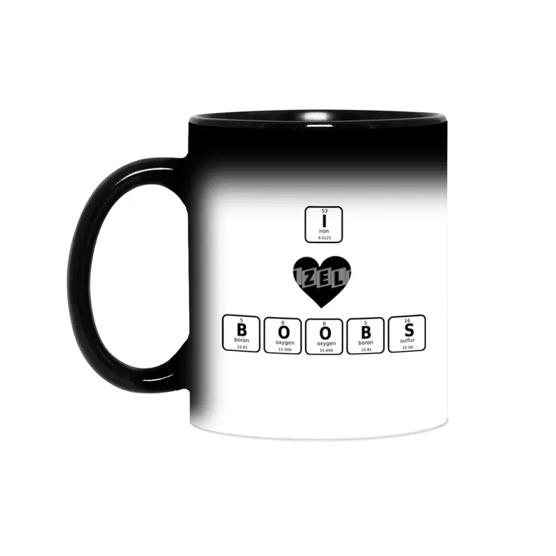 I love boobs  - periodic table Sihirli Kupa