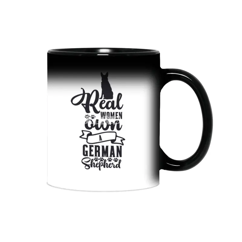 Real Women Own a German Shepherd Sihirli Kupa