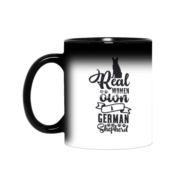 Real Women Own a German Shepherd Sihirli Kupa