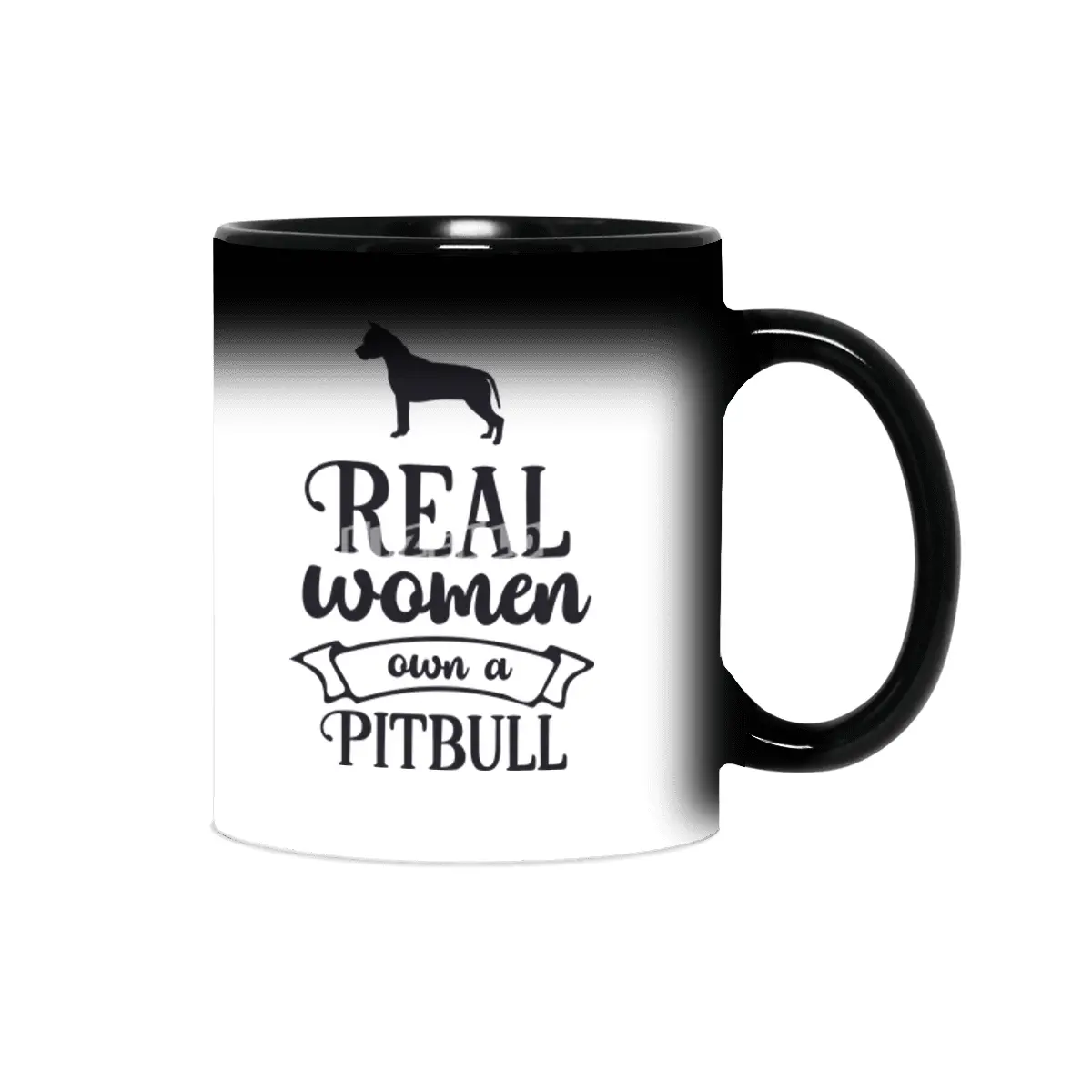 Real Women Own a Pitbull Sihirli Kupa