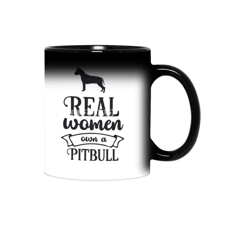Real Women Own a Pitbull Sihirli Kupa