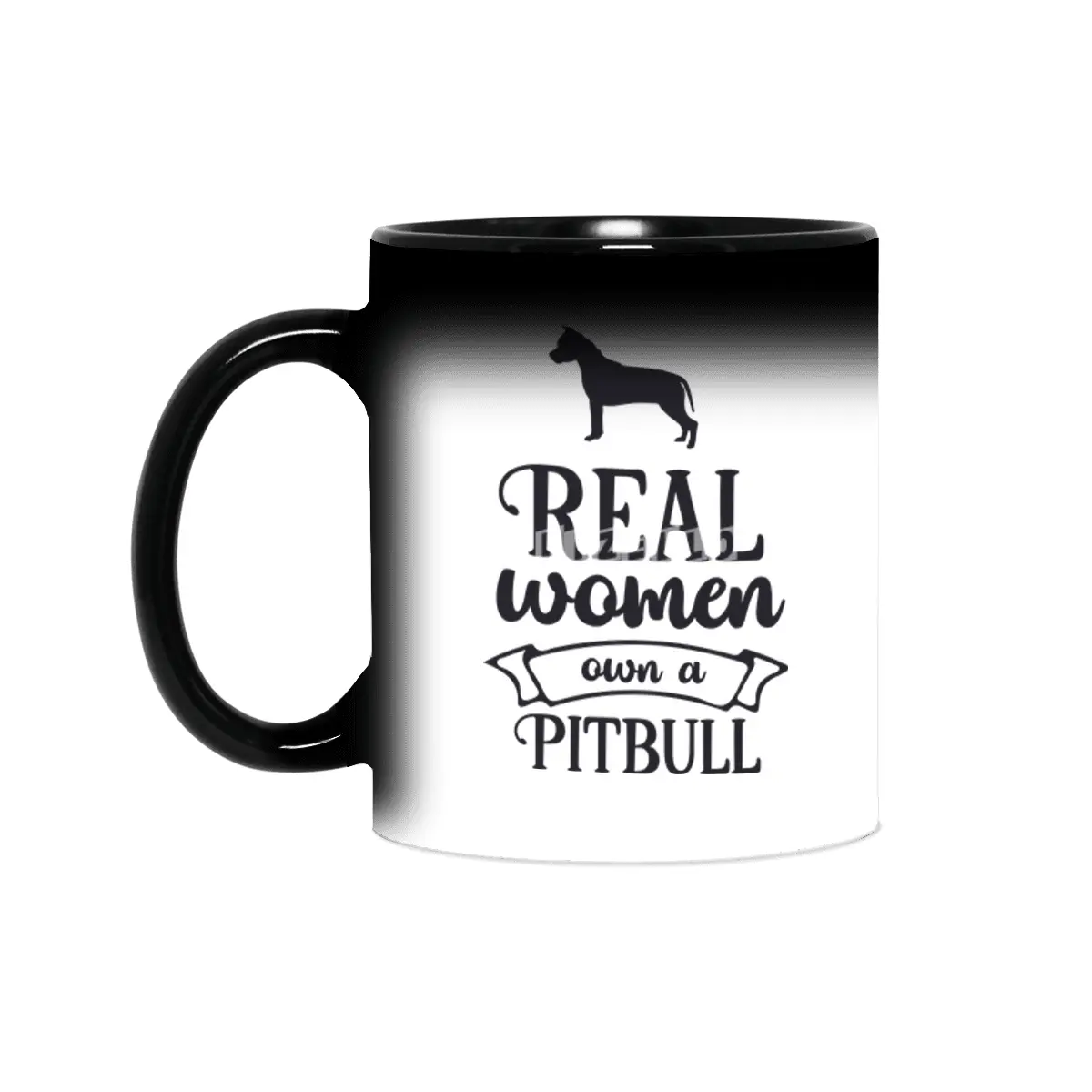 Real Women Own a Pitbull Sihirli Kupa