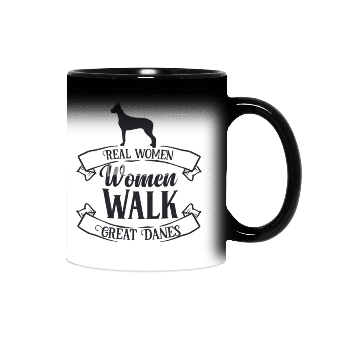 Real Women Walk Great Danes Sihirli Kupa