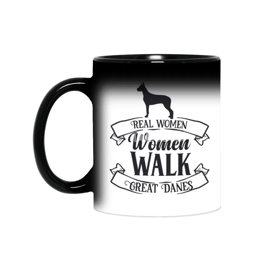 Real Women Walk Great Danes Sihirli Kupa