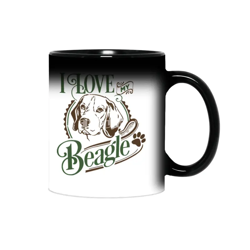 I Love My Beagle Sihirli Kupa