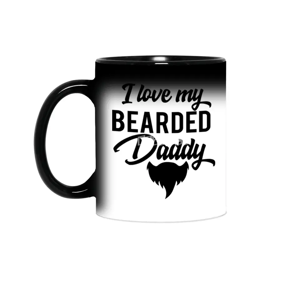 I Love My Bearded Daddy Sihirli Kupa