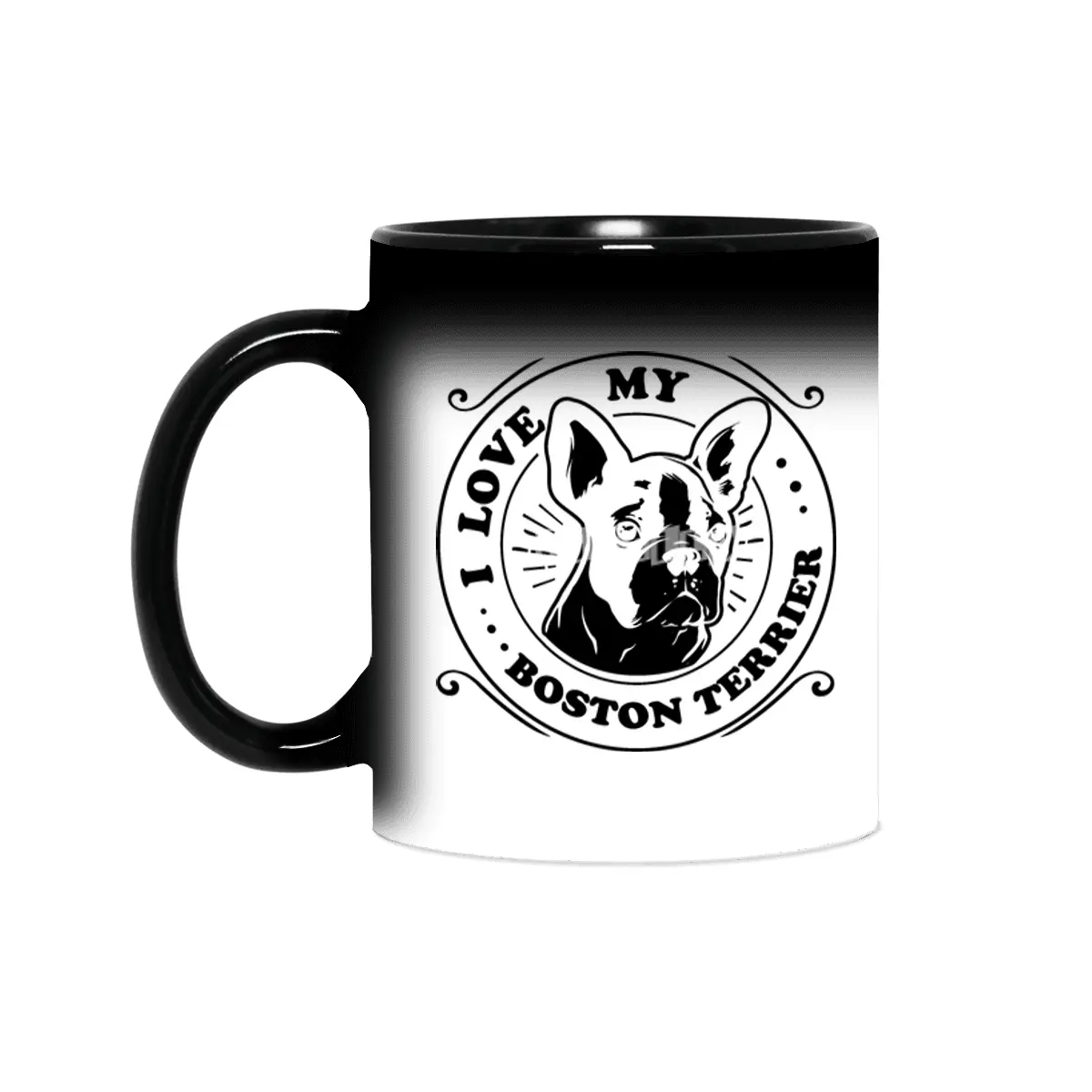 I Love My Boston Terrier Sihirli Kupa