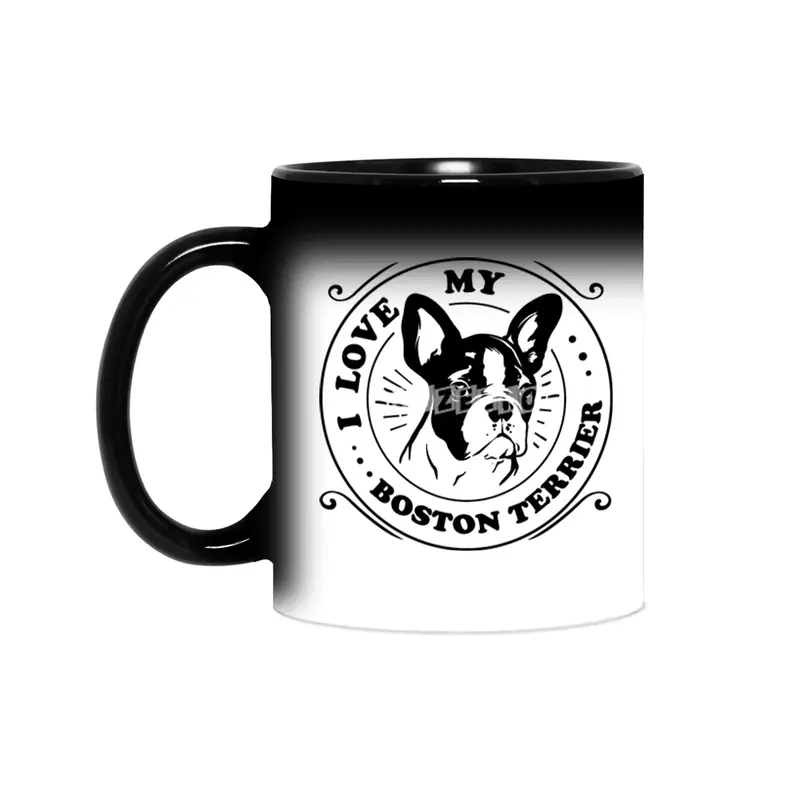 I Love My Boston Terrier Sihirli Kupa