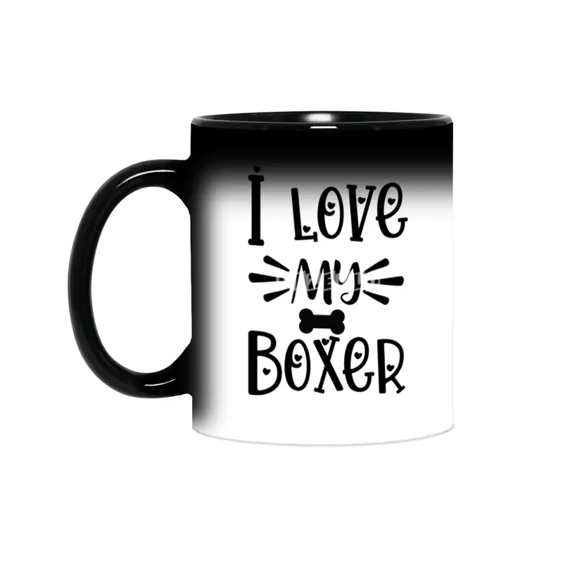 I Love My Boxer Sihirli Kupa