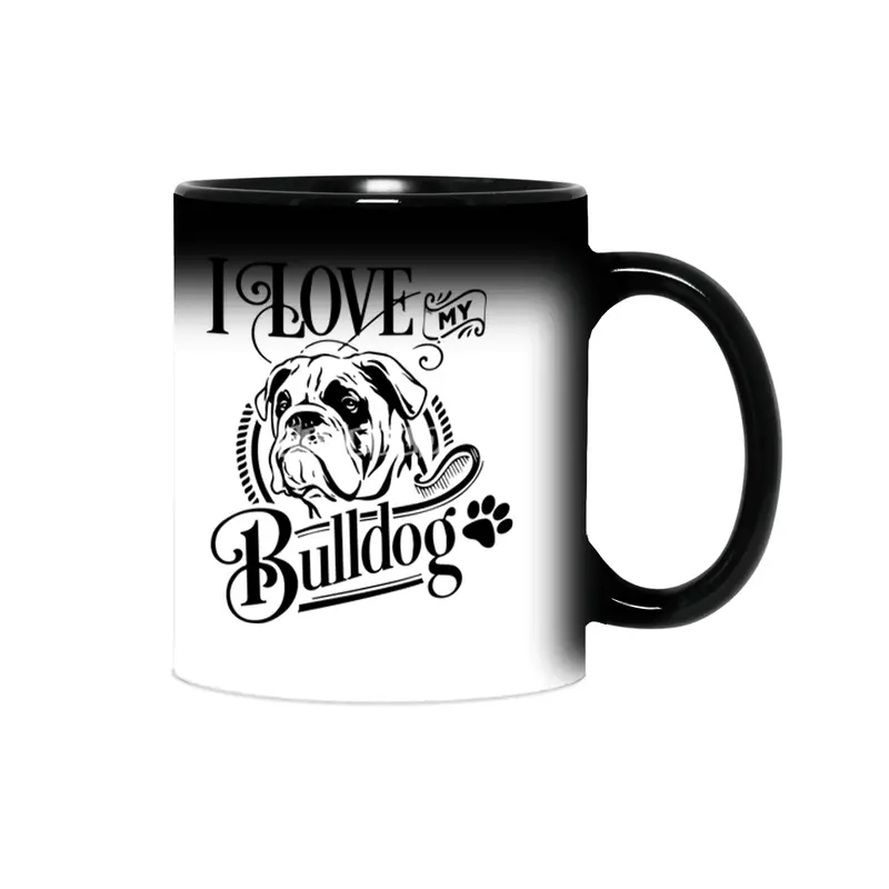I Love My Bulldog Sihirli Kupa