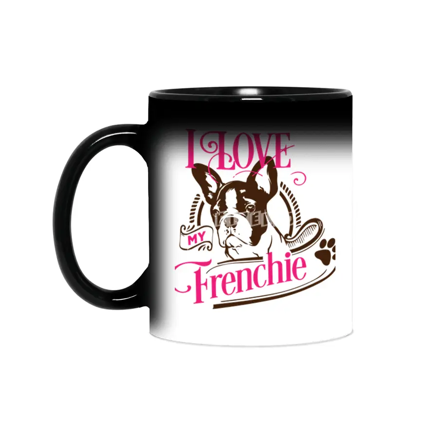 I Love My Frenchie Sihirli Kupa