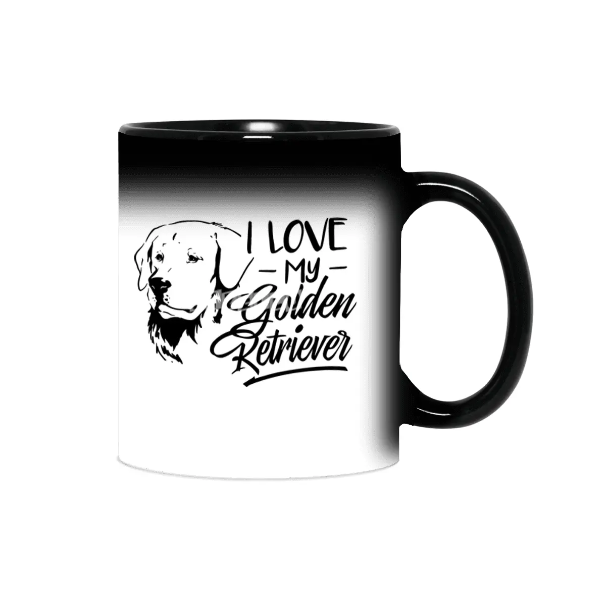 I Love My Golden Retriever Sihirli Kupa