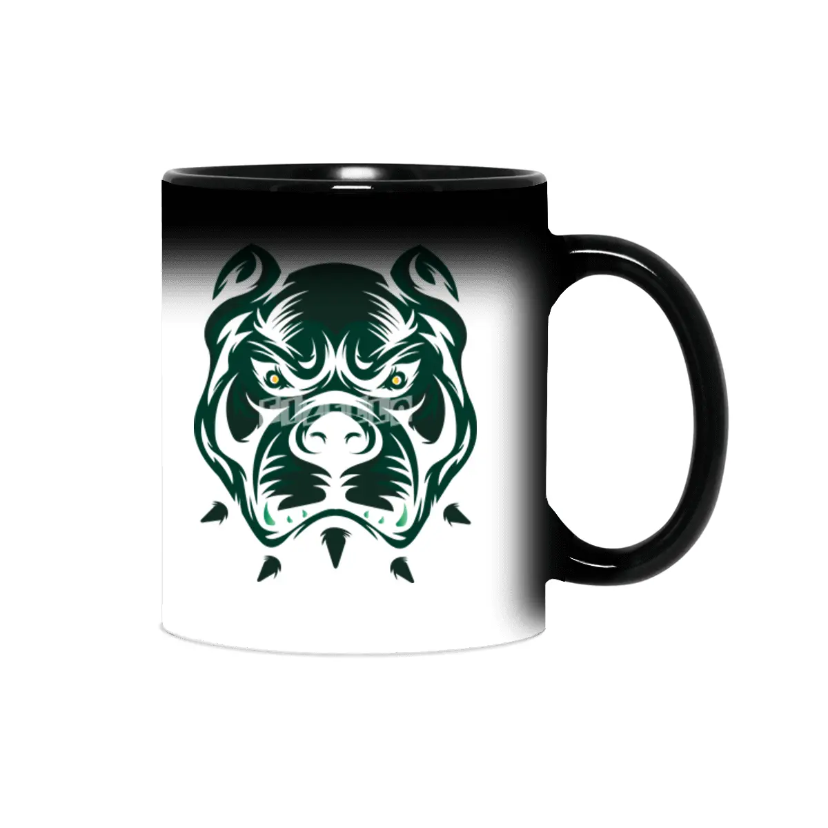Abstract Bulldog Face Sihirli Kupa