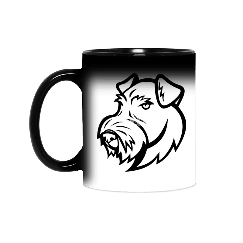 Airedale Terrier Head Sihirli Kupa
