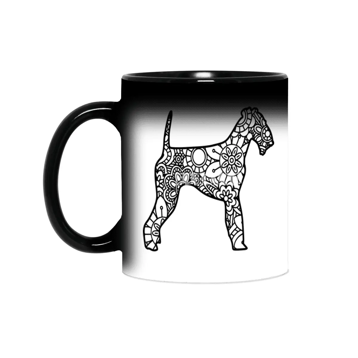 Airedale Terrier Mandala Zentangle Sihirli Kupa