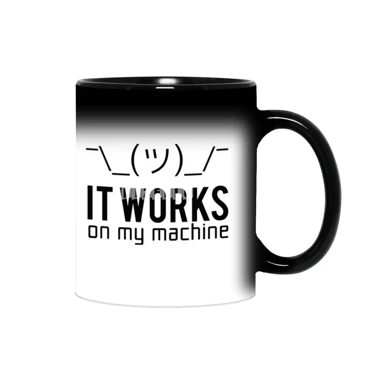 Programmer Working Machine Sihirli Kupa