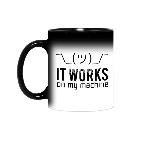 Programmer Working Machine Sihirli Kupa