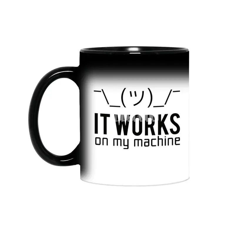 Programmer Working Machine Sihirli Kupa