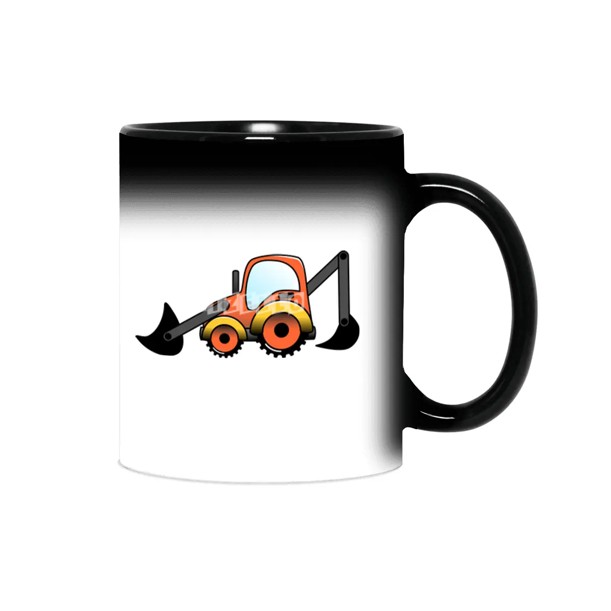 Digger Construction Vehicle Sihirli Kupa