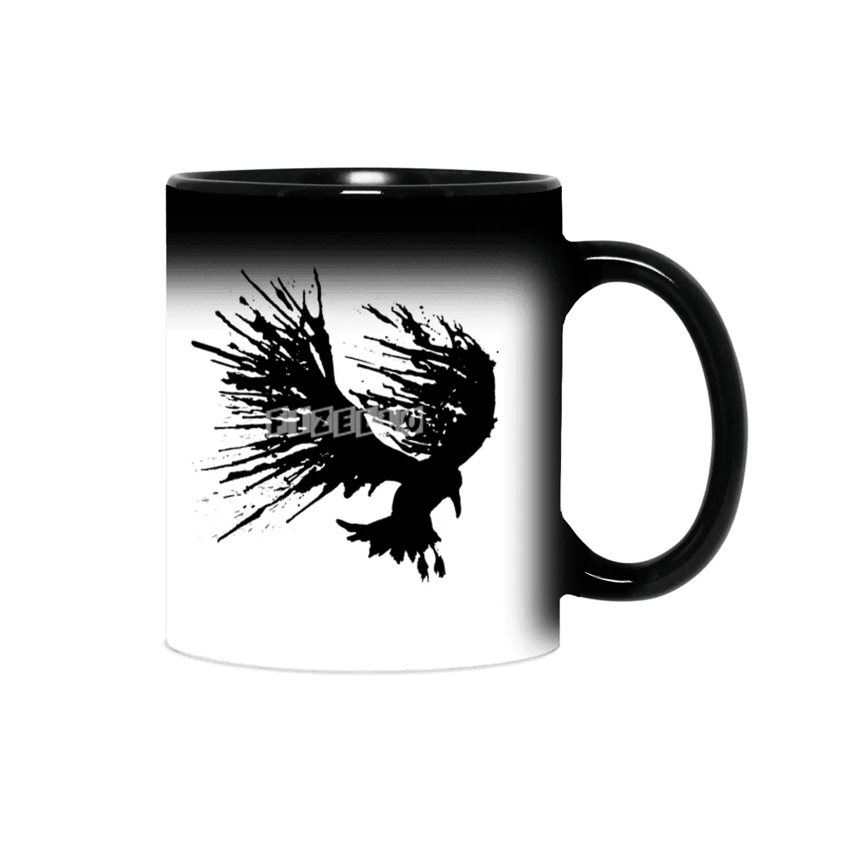 Bird Splatter Black Sihirli Kupa