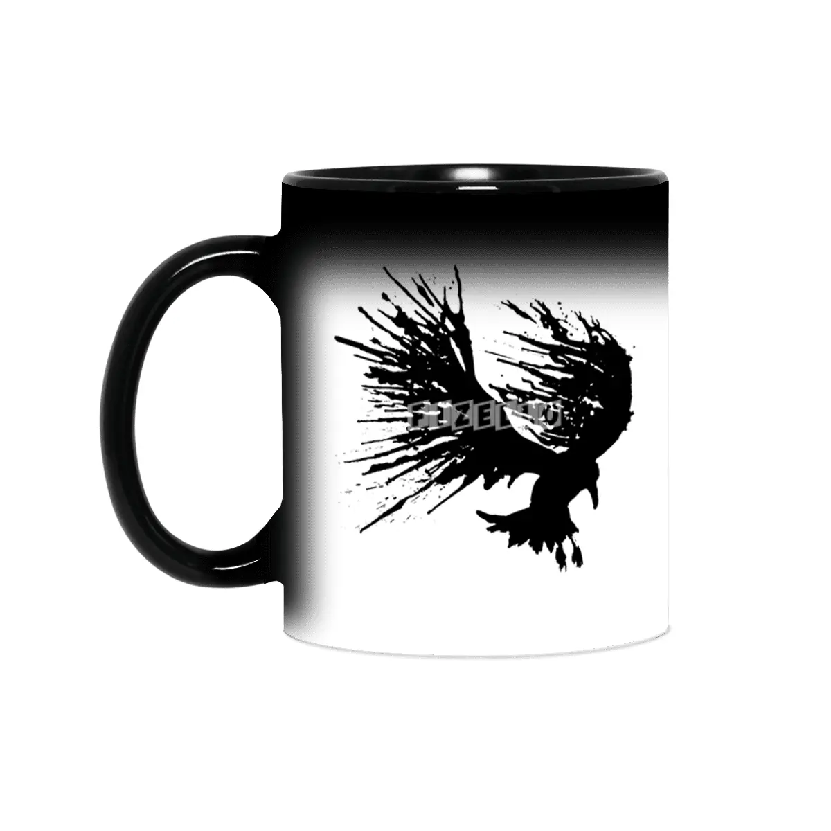 Bird Splatter Black Sihirli Kupa